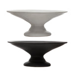 Stoneware Pedestal, Matte Reactive Glaze, 2 Colors (Each One Will Vary)