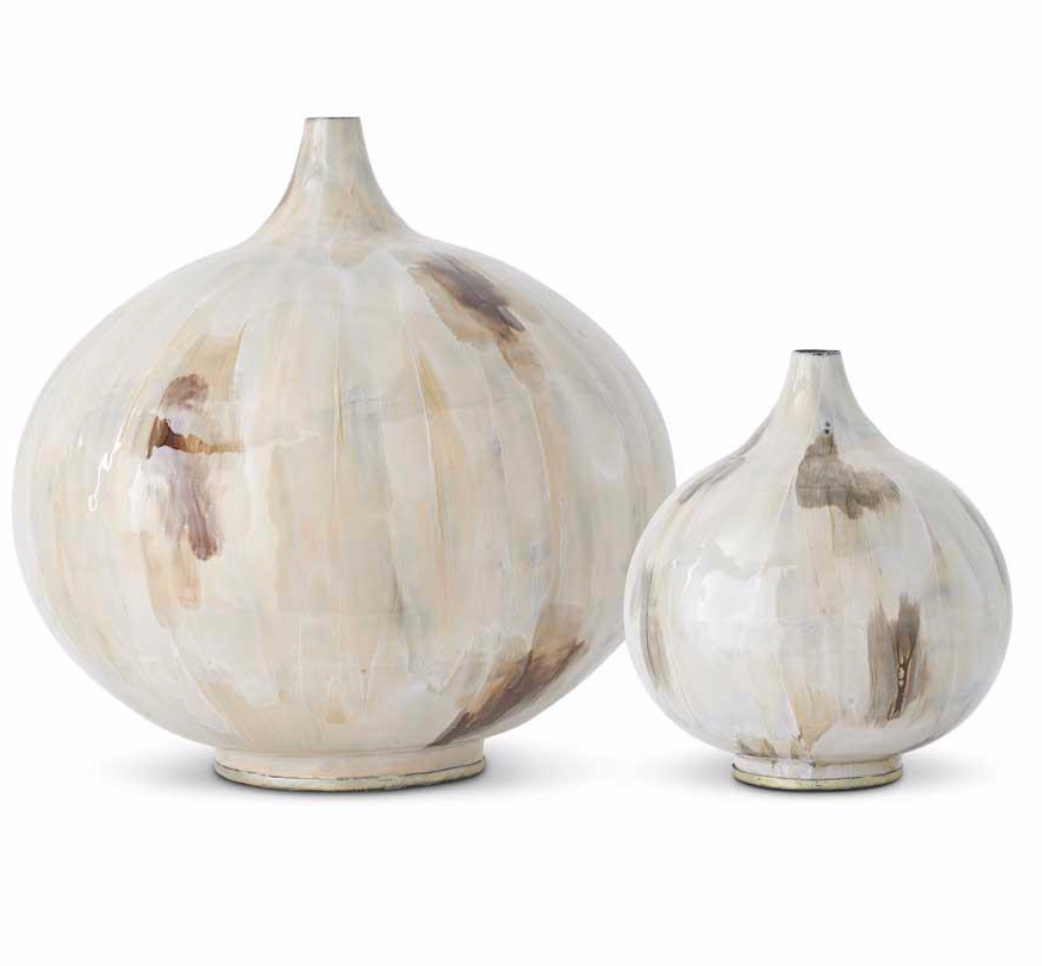 Vase, Andie - glazed vase with watercolor effect