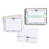 Set of flat notecards with envelopes and a box labeled 'K. Frances' on a white background.
