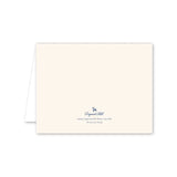 Beige card with a logo and text on a white background