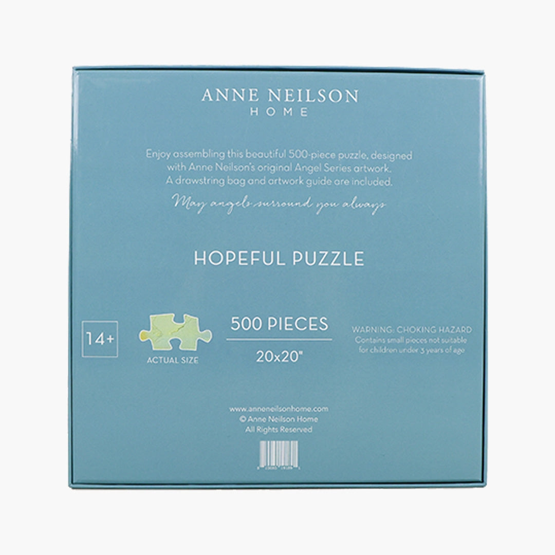 Box of Anne Neilson Home Hopeful Puzzle with puzzle piece illustration