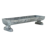 elongated jarlas footed tray on white background