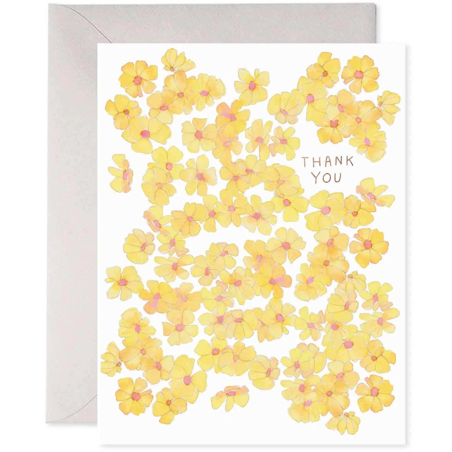 THANK YOU CARD, YELLOW FLOWERS