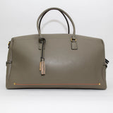 Montemare Roma Duffle in Olive with decorative tassel on a white background