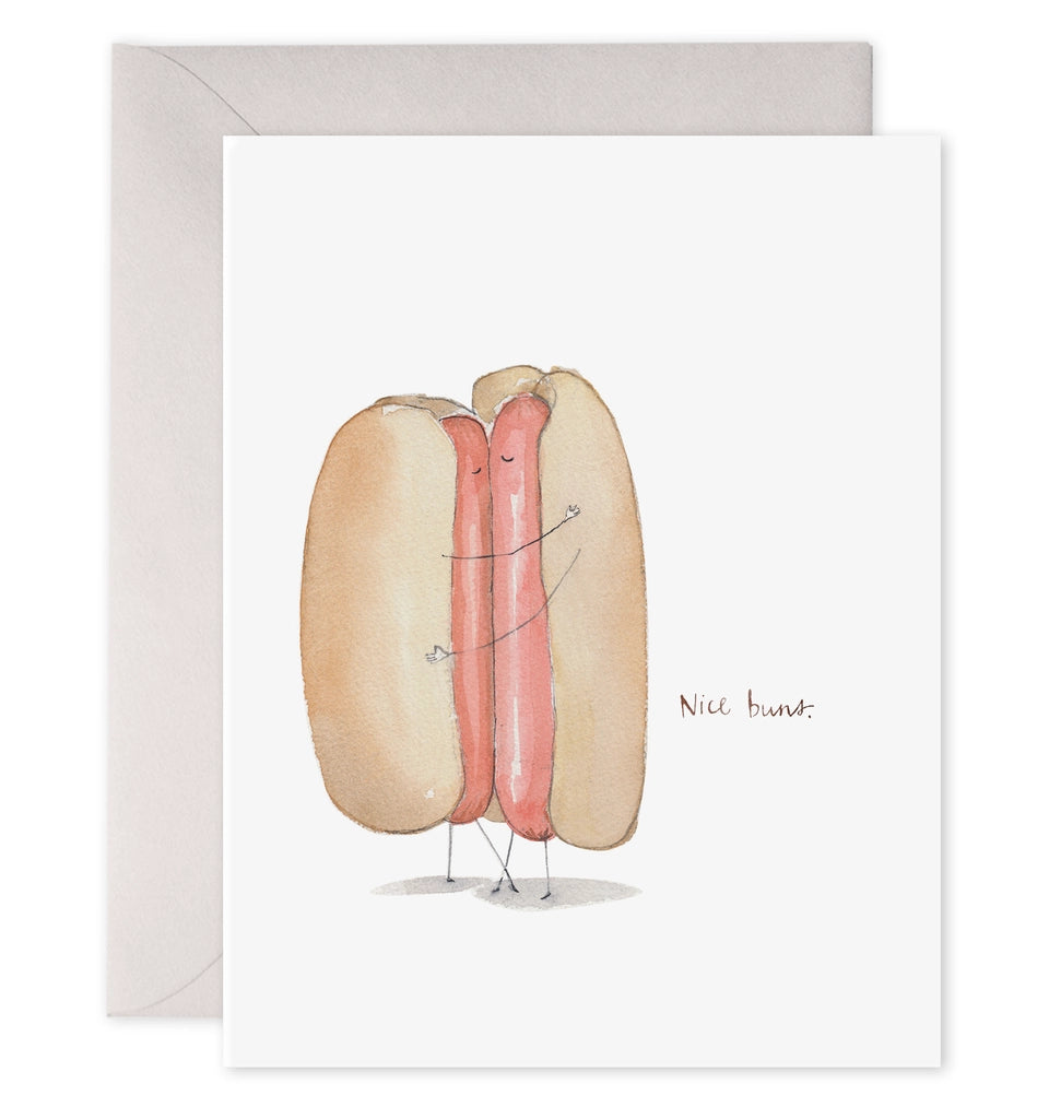 nice buns anniversary hotdog card