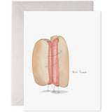nice buns anniversary hotdog card