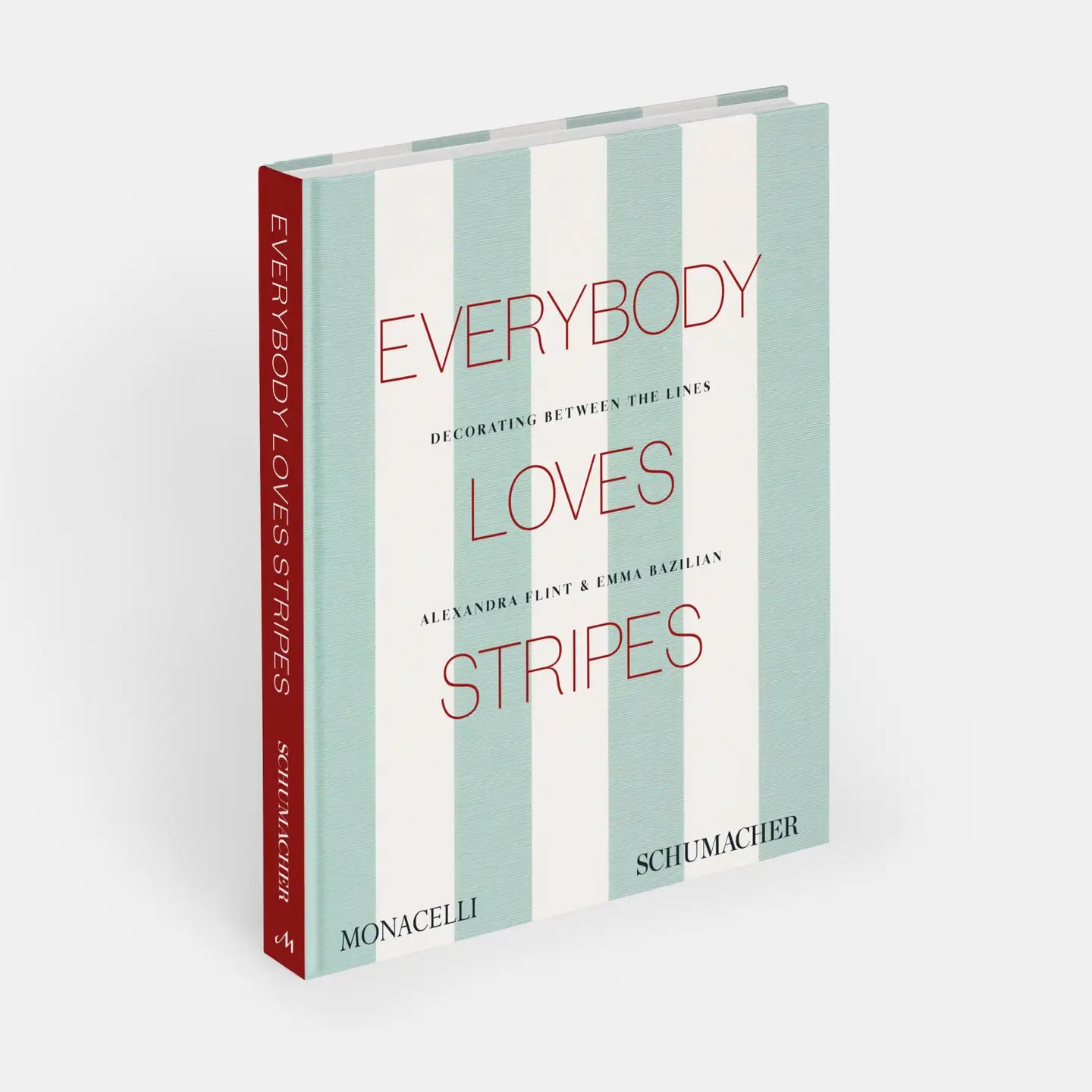 Book titled 'Everybody Loves Stripes' by Schumacher on a white background