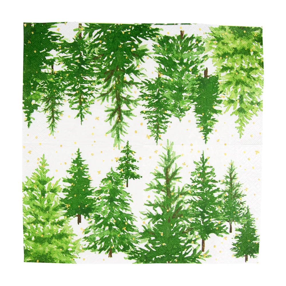 WHITE CHRISTMAS COCKTAIL NAPKINS