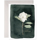 Card, White Flower (Sympathy)