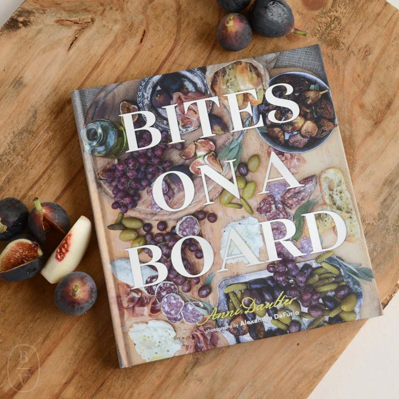 bites on a board book, charcuterie board book