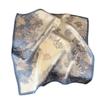 square floral silk scarf 