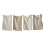 canyon set of four neutral coordinating dishtowels