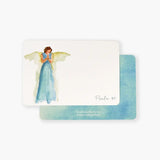 Card with an angel illustration and 'Psalm 91' text on a watercolor background