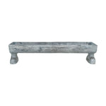 elongated jarlas footed tray on white background