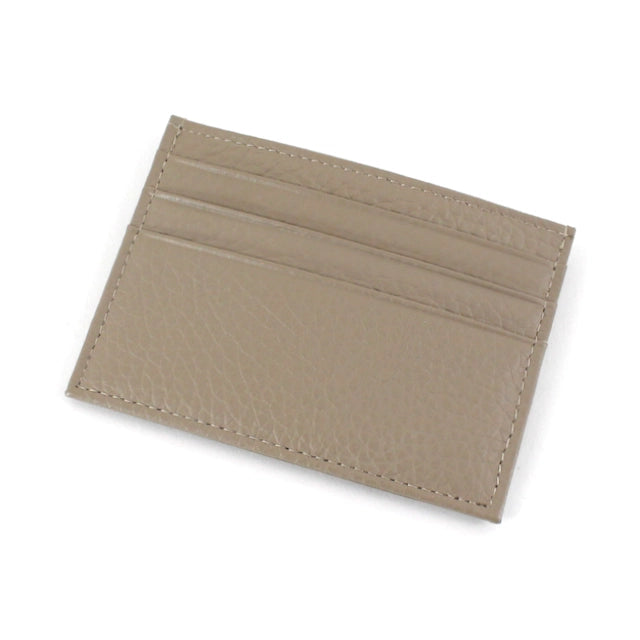 oatmeal leather card holder