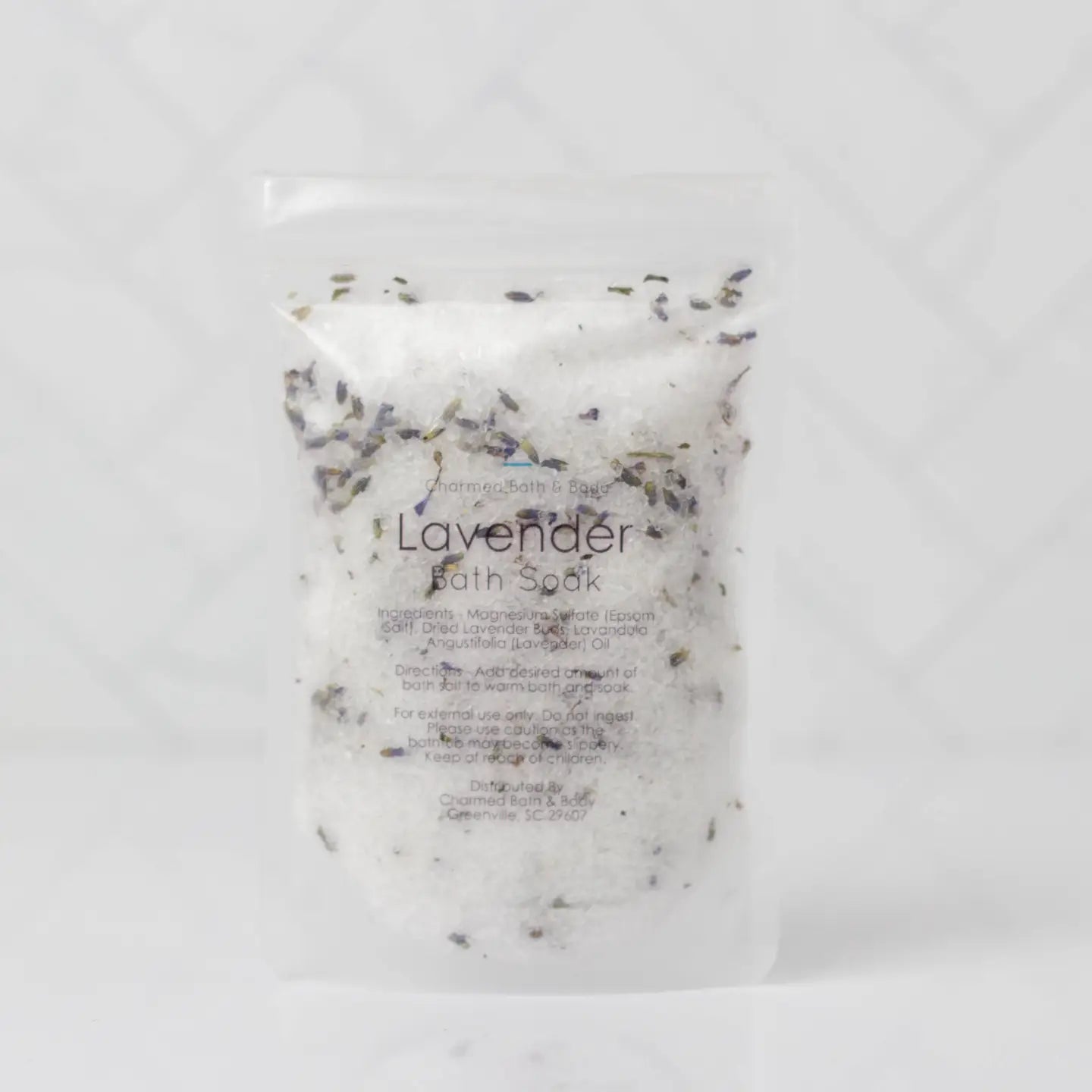 lavender bath salt pouch