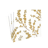 Cocktail Napkins - Berry Branches Gold