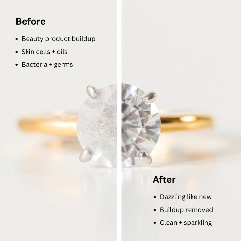 shinery jewelry wash luxury jewelry cleaner before and after photo