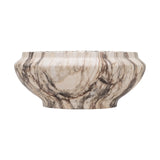 multicolor marble-like bowl on white background