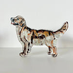 Acrylic Dog Shelfie - Golden Retriever Dark - Danshire Market and Design 