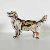 Acrylic Dog Shelfie - Golden Retriever Dark - Danshire Market and Design 