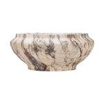 multicolor marble-like bowl on white background
