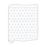 paper table runner with star pattern on a white background