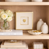 Guila Framed Art - Gold Heart