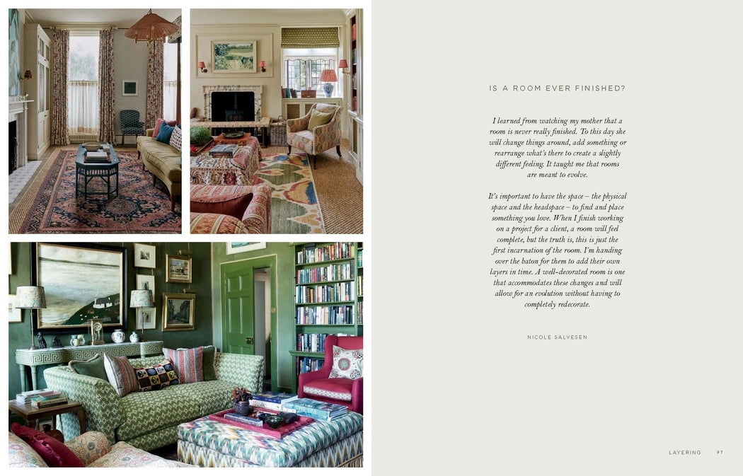 Collage of living room scenes with text on a white background