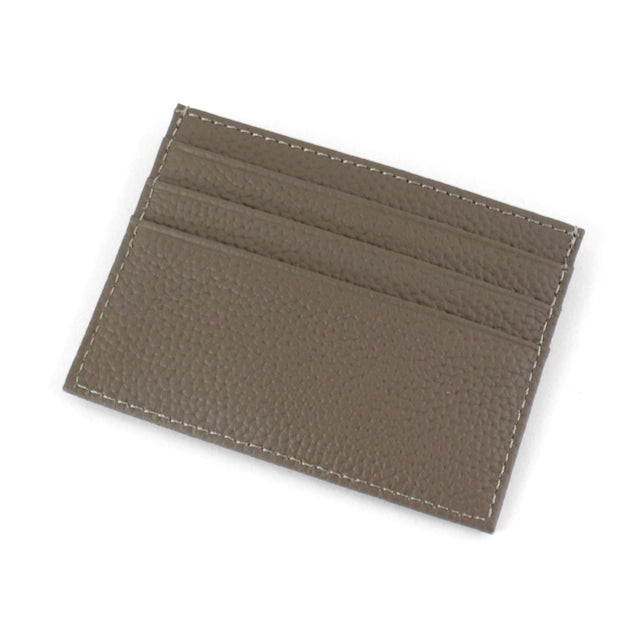 carob leather card holder