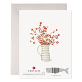Card, Autumn Berry Wreath (Thanksgiving)