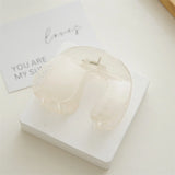 minimalist hair claw clip, clear color