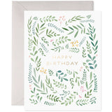 Card, Pretty Leaves (Birthday)