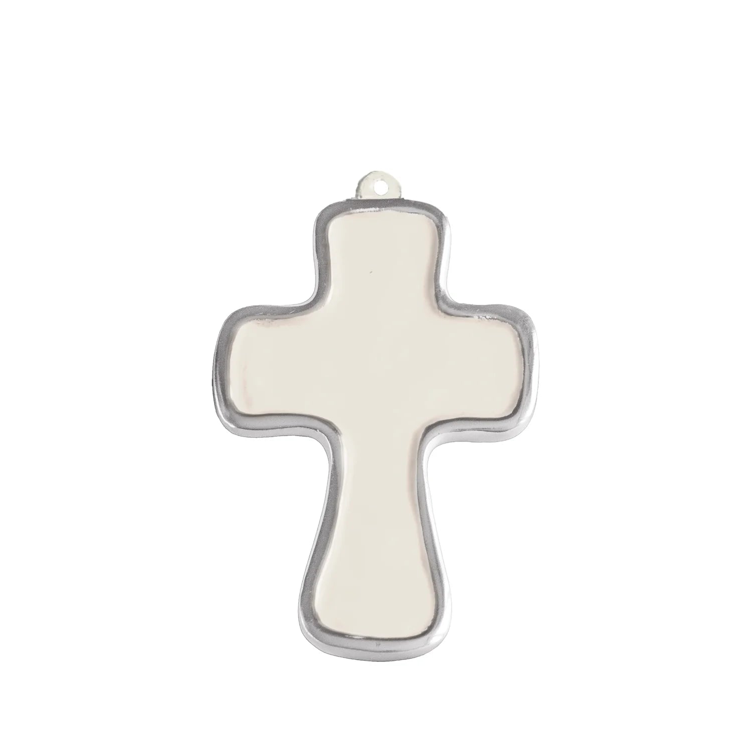 encanto athens cross ornament cream on white background