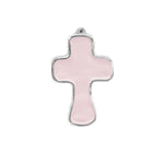 encanto athens cross ornament pink/camellia on white background