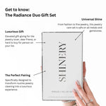 GET TO KNOW SHINERY RADIANCE DUO JEWELRY CLEANING GIFT SET WITH QUICK FACTS