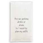 alcohol humor dish towel