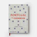 Book titled 'Portugal: The Cookbook' by Leandro Carreira on a white background