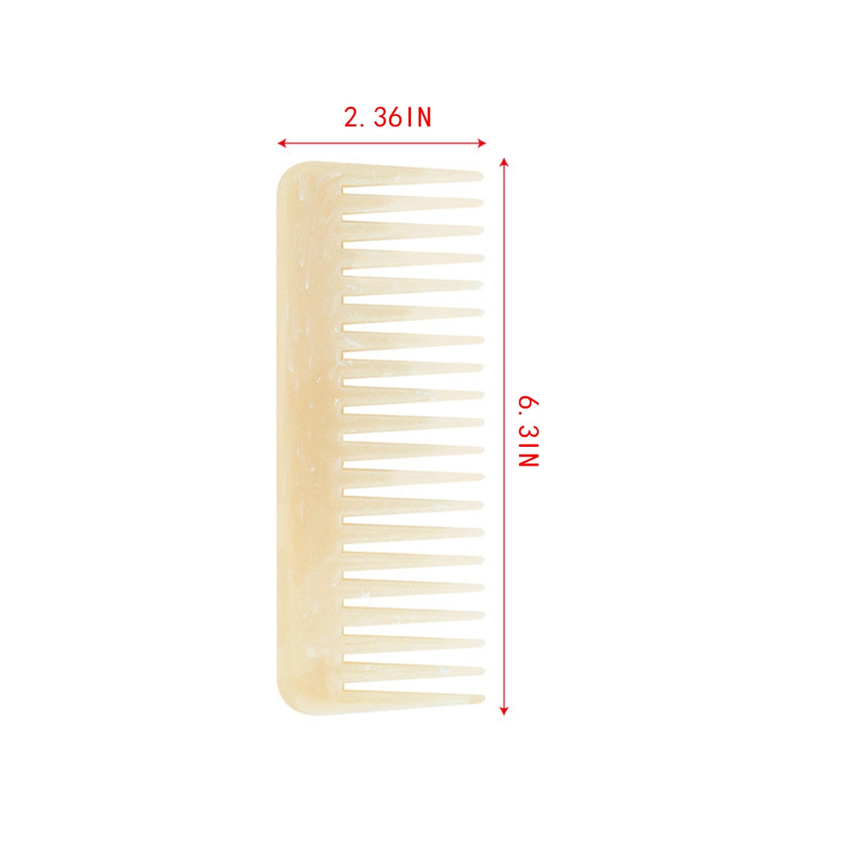 wide tooth wet dry antistatic comb, fog color