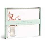 Flat Notes Stationery (Boxed Set of 8) - Autumn Berry Pitcher