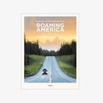 hardcover book "Roaming America" on white background