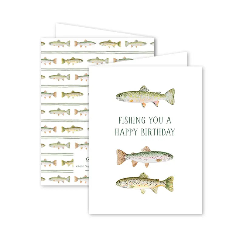 Card, Fly Fishing Birthday - Danshire Market and Design 