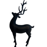 black matte reindeer figurine