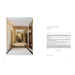 OPEN PAGE VIEW OF HARDCOVER COFFEE TABLE BOOK NEW CLASSIC RESIDENCES ON WHITE BACKGROUND