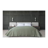 IMAGE OF CHIC BEDROOM FROM HARDCOVER COFFEE TABLE BOOK NEW CLASSIC RESIDENCES ON WHITE BACKGROUND