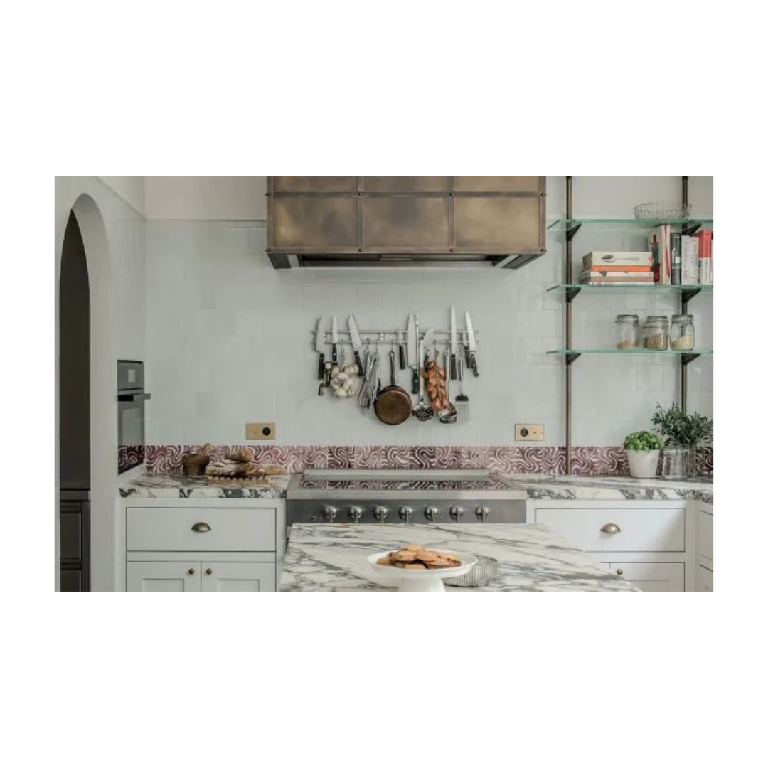 IMAGE OF KITCHEN FROM HARDCOVER COFFEE TABLE BOOK NEW CLASSIC RESIDENCES ON WHITE BACKGROUND