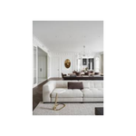 image of white open floor plan living room from hardcover book "Ariana Ahmad Design" on white background
