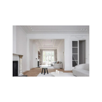 image of a white modern living room from the hardcover book "world's best: 50 interiors from around the globe" on a white background