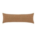 Brown patterned pillow on a white background