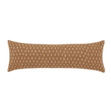 Brown patterned pillow on a white background
